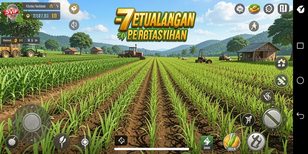 Tampilan menarik gameplay pertanian dalam 7SVIP.