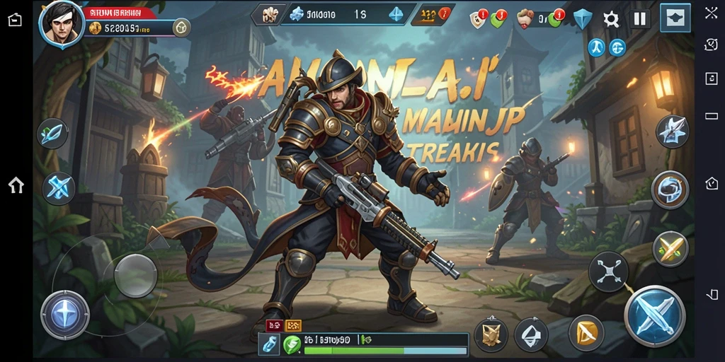 Screenshot gameplay AKUNJP dengan peta dan karakter yang menawan.