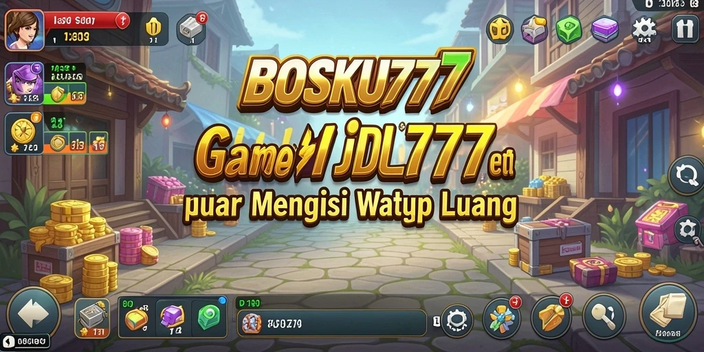 Tampilan gameplay <strong>BOSKU777</strong> yang menarik dan penuh warna.
