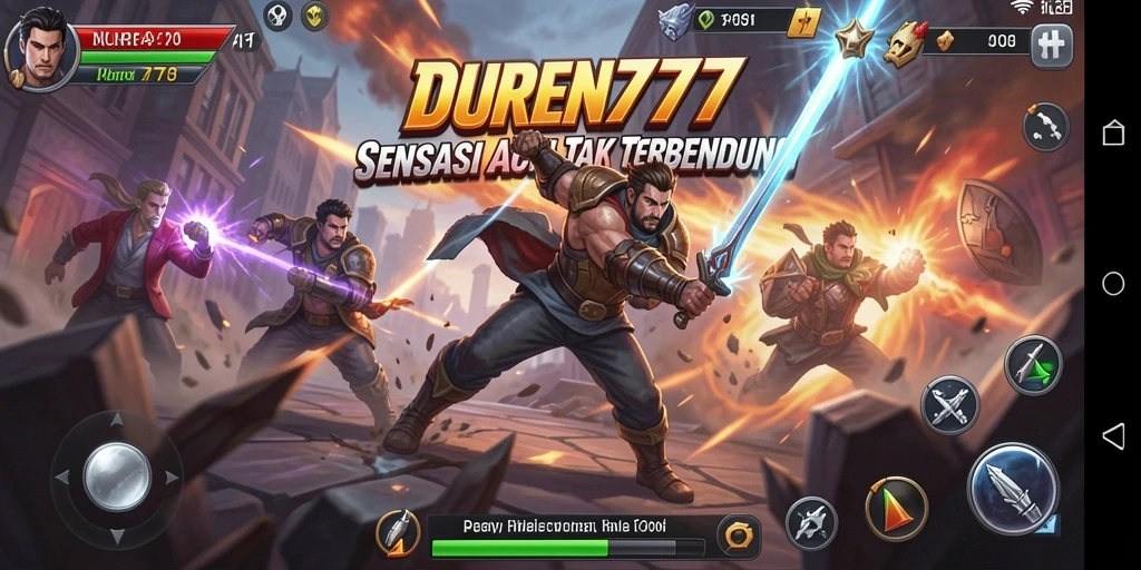 Tampilan gameplay DUREN777 yang penuh aksi dan seru.