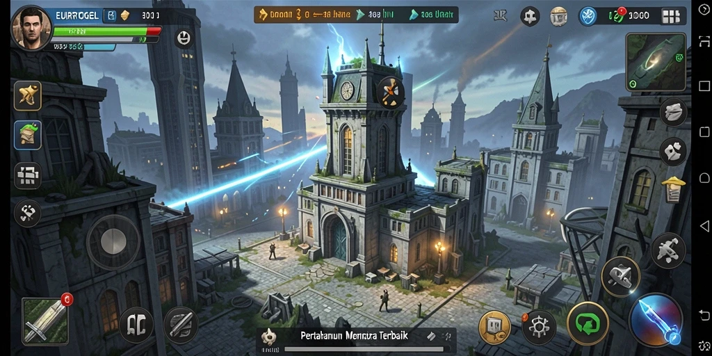 Gameplay menarik di EUROTOGEL dengan menara pertahanan yang strategis.