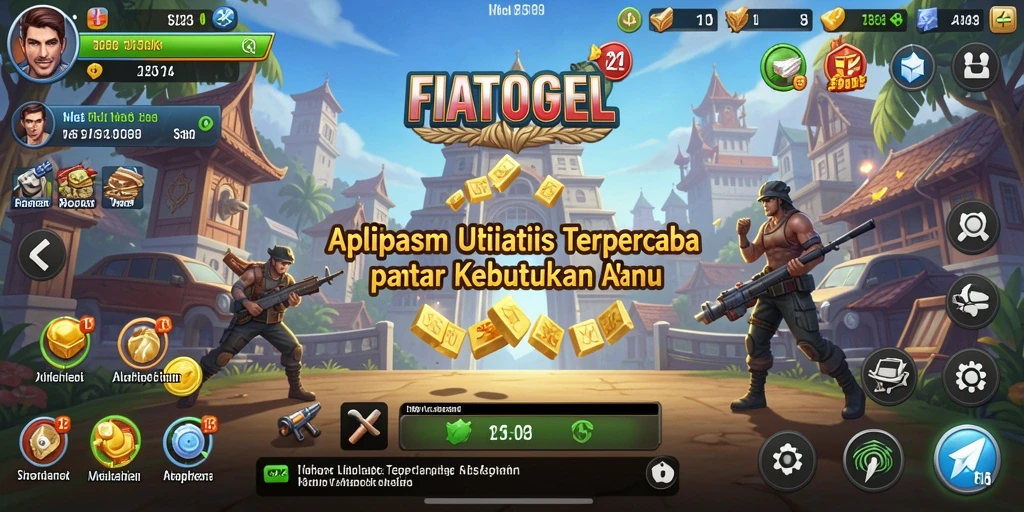 Tampilan antarmuka utama FIATOGEL yang sederhana dan fungsional.