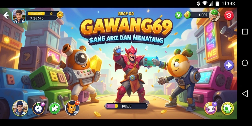Tampilan GAWANG69 menampilkan aksi permainan arcade yang mendebarkan.