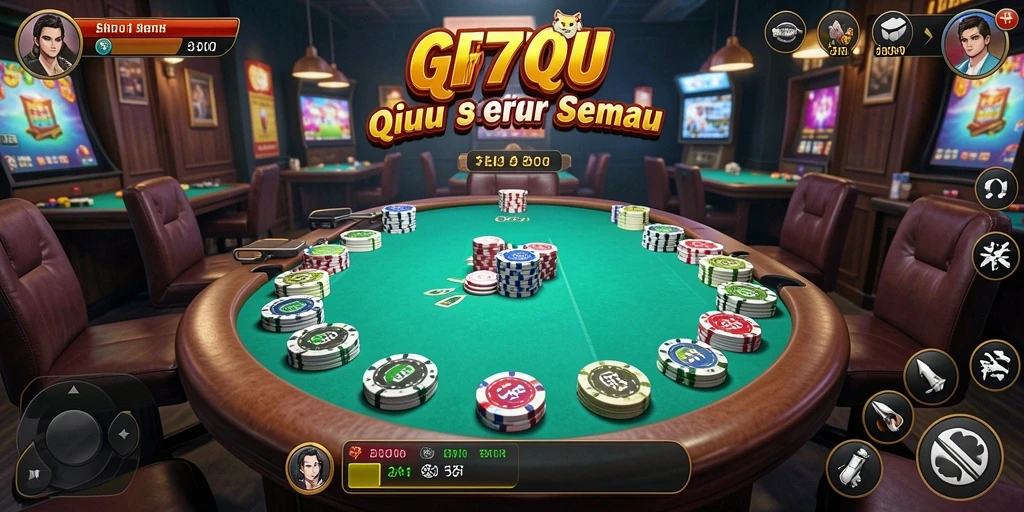 Tampilan permainan QiuQiu yang menarik dan interaktif di GF777.