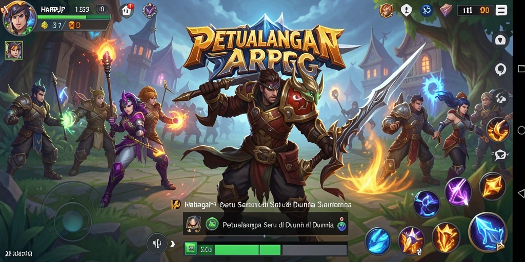 Tampilan gameplay menakjubkan dari HARAPJP yang penuh aksi.