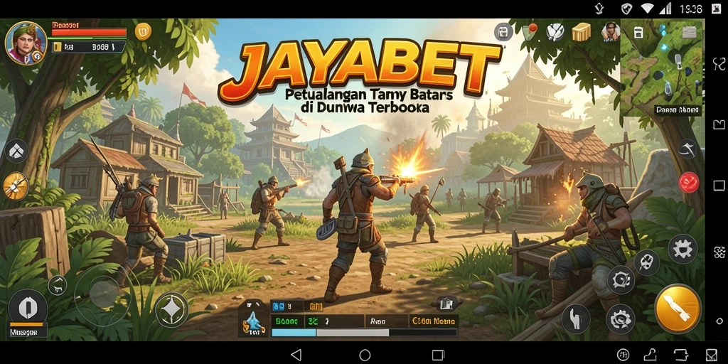Tangkapan layar gameplay JAYABET menampilkan petualangan di dunia terbuka.