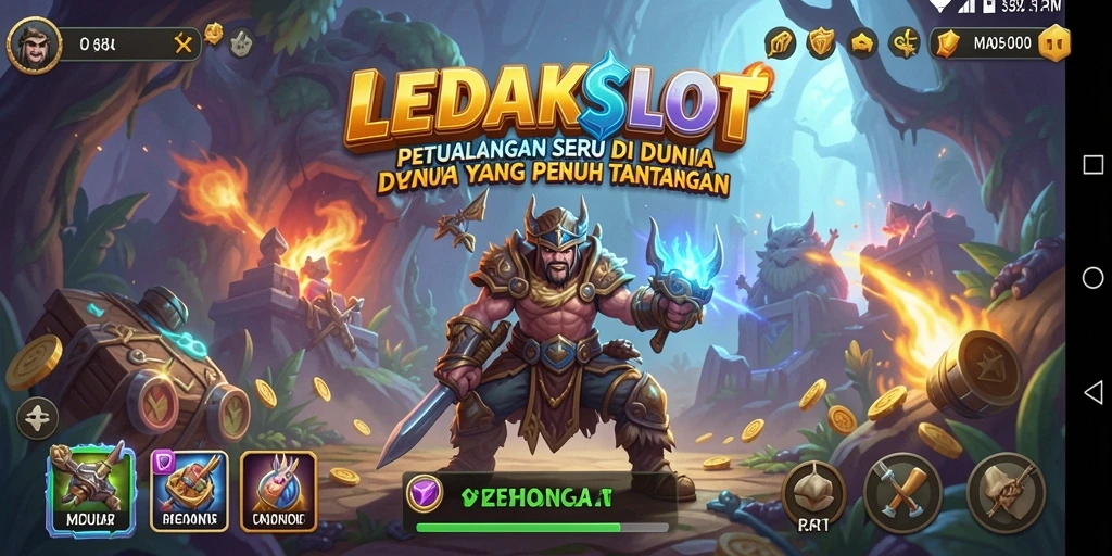 Tampilan menakjubkan dari gameplay petualangan LEDAKSLOT.
