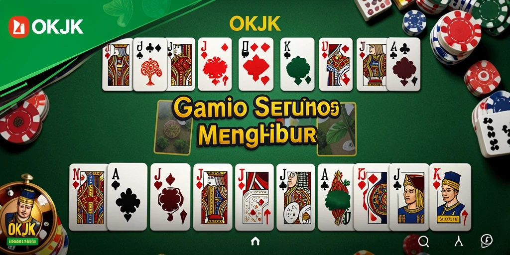 Tampilan gameplay OKJK yang penuh warna dan seru.