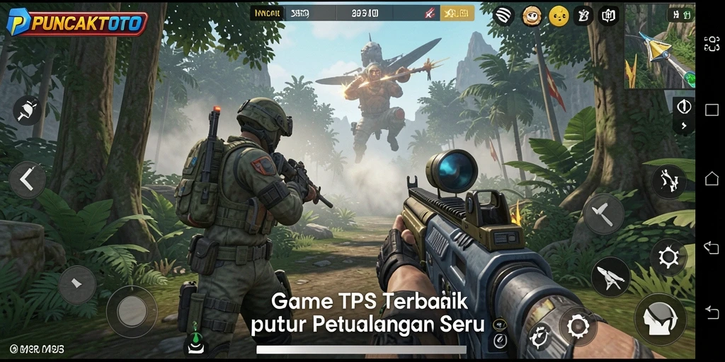 Tampilan gameplay intens dari PUNCAKTOTO dengan aksi seru.