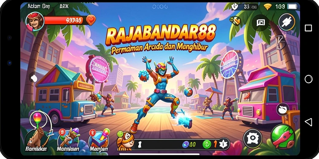 Screenshot gameplay RAJABANDAR88 yang menarik dan seru.