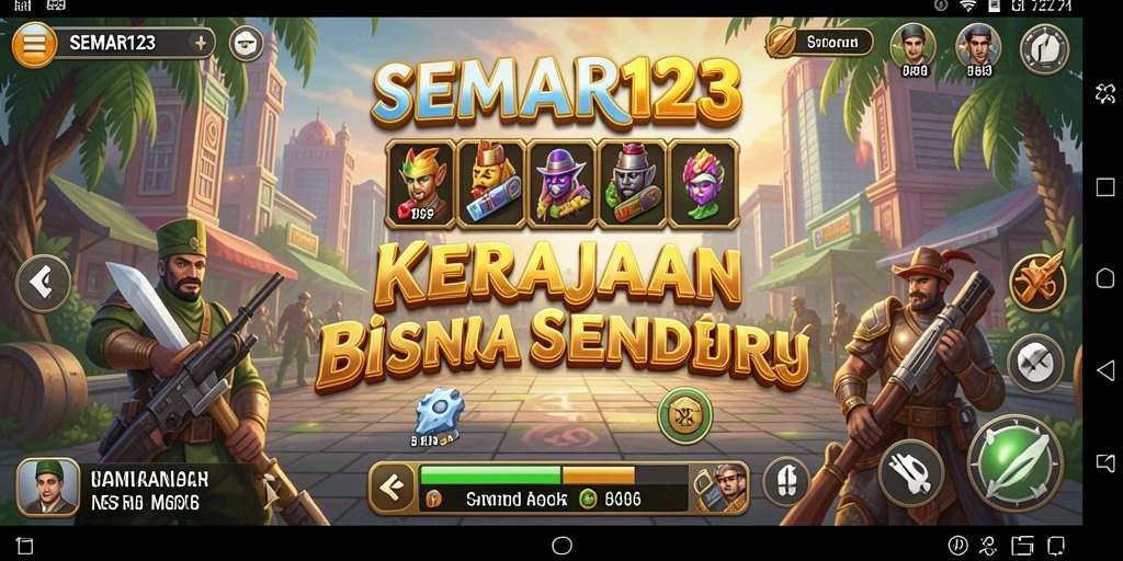 Tampilan gameplay SEMAR123 yang menampilkan dinamika bisnis Tycoon.