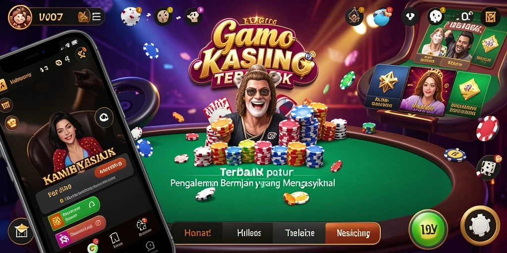 Screenshot menunjukkan gameplay mendebarkan V07 di kasino virtual.